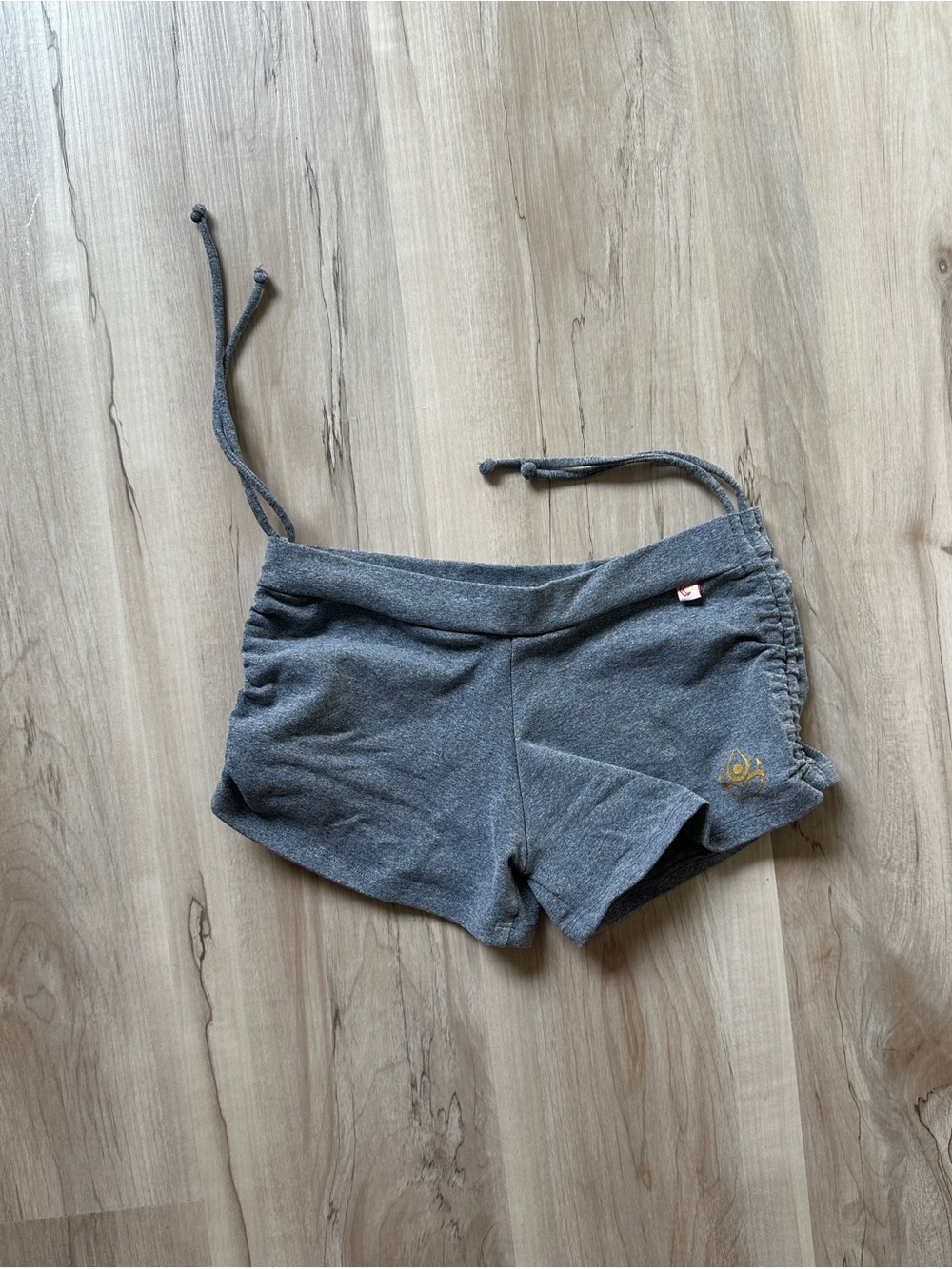 Grey Yoga Lounge Shorts Drawstring Size Small